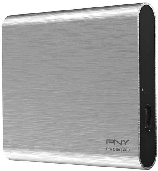 PNY Pro Elite Type-C Portable SSD 250GB silber