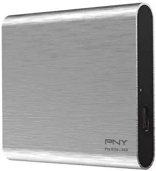 PNY Pro Elite Type-C Portable SSD 1TB Silver