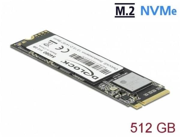 Ausstattung & Allgemeine Daten DeLock PCIe NVMe 512GB M.2 (54080)