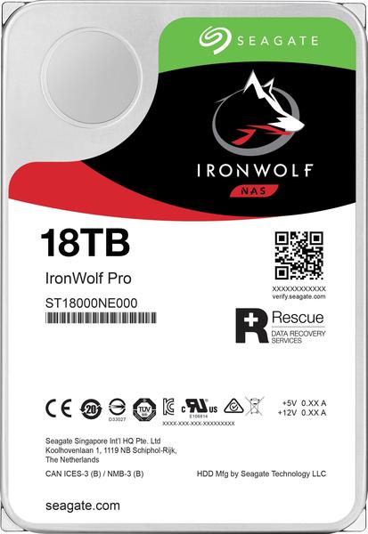 Allgemeine Daten & Leistung Seagate IronWolf Pro 18TB (ST18000NE000)