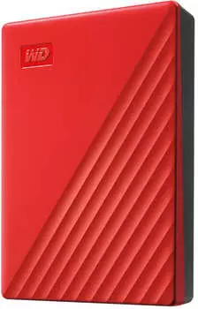 Western Digital My Passport 4TB rot (WDBPKJ0040BRD) – Maximale Speicherkapazität in kompaktem Design
