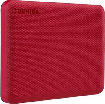 Toshiba Canvio Advance 4TB rot (HDTCA40ER3CA) – Elegantes Design und kompakte Bauweise