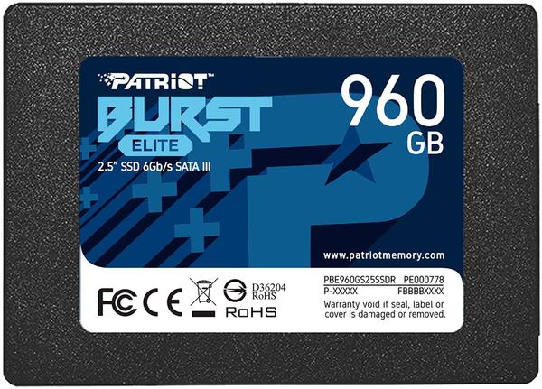 Allgemeine Daten & Ausstattung Patriot Burst Elite 960GB
