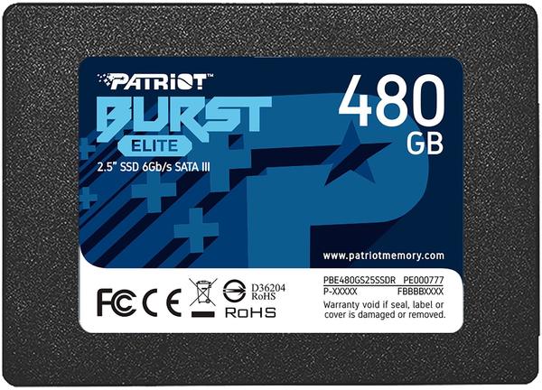 interne SSD-Festplatte Ausstattung & Allgemeine Daten Patriot Burst Elite 480GB