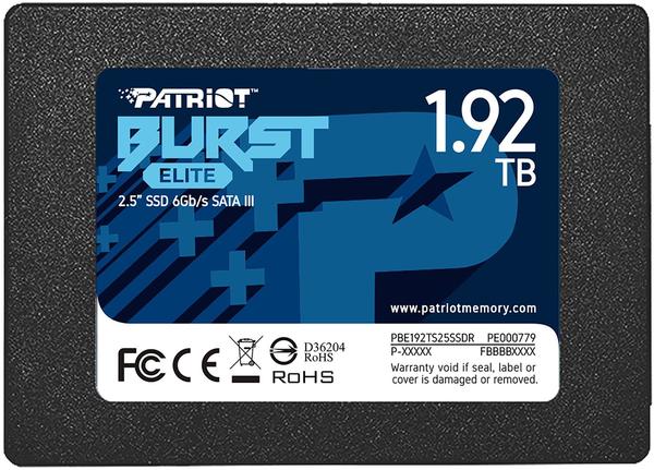 Allgemeine Daten & Ausstattung Patriot Burst Elite 1.92TB