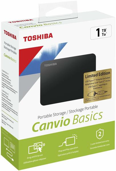 Toshiba Canvio Basics 1TB (HDTB410EK3AB)