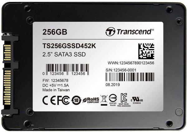 Ausstattung & Allgemeine Daten Transcend SSD452K 256GB