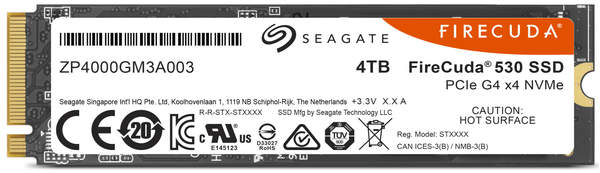 interne SSD-Festplatte Ausstattung & Allgemeine Daten Seagate Firecuda 530 4TB