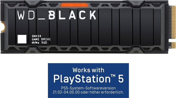 Western Digital Black SN850 2TB Kühlkörper (WDS200T1XHE)
