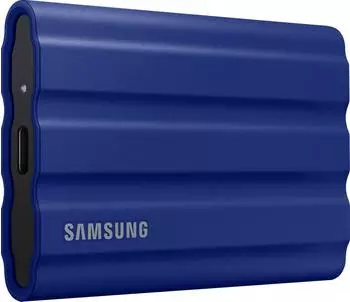 Samsung Portable SSD T7 Shield 1TB blau – Robust und zuverlässig: Staubdicht, stoßfest und wasserdicht