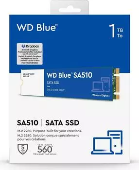Western Digital Blue SA510 1TB M.2 – Hervorragende Geschwindigkeit und Effizienz