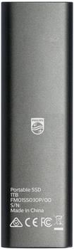 Philips Portable SSD 1TB – Robustes Aluminiumgehäuse für unterwegs