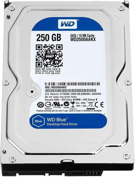 Western Digital Caviar Blue 3,5 SATA III 250GB (WD250AAKX)