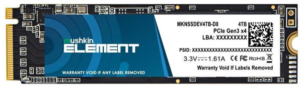 Mushkin Element PCIe 4TB