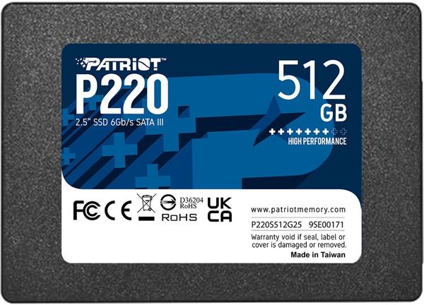 Ausstattung & Allgemeine Daten Patriot P220 512GB