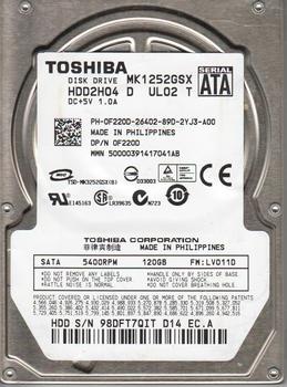 Toshiba MK1252GSX 120GB