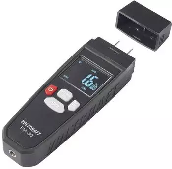 Voltcraft FM-80 Materialfeuchtemessgerät Einstich- & Induktivfunktion Holz & Baustoffe (VC-14432275)