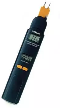 Wetekom Feuchtigkeitsmesser & Thermometer 0-60% / -10 bis +50°C, schwarz