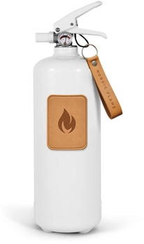 Nordic Flame Feuerlöscher 2 kg ABC weiß Leder Hell
