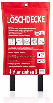 BigDean Löschdecke XL 100x100cm (1770509)