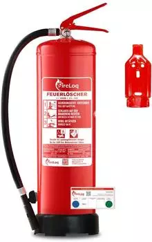 FireLoq 6L Schaum Feuerlöscher für Brandklasse AB mit 27A