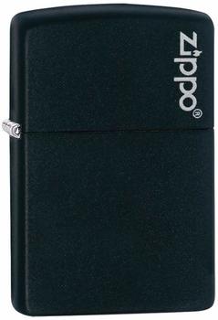 Zippo 1290005 Black Matte mit Zippo Logo
