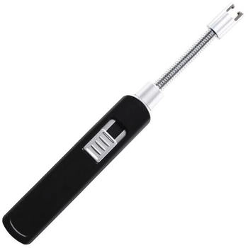 Tröber Lichtbogen-Feuerzeug Cozy Spark BBQ schwarz/silber (2427080)
