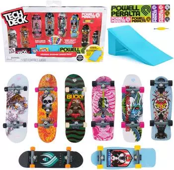 Tech Deck Powell Peralta Legends SK8Shop Bonus Pack mit Rampe, Mini-Skateboards (6073980)
