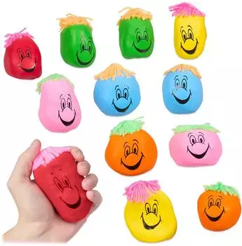 Relaxdays Stressbälle 8cm 12er-Set