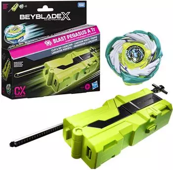 Hasbro Beyblade X Clip & Rip Starter-Set, Angriffs-Kreisel rechtsdrehend, ab 8 Jahren (G2350EU4)