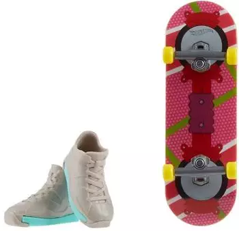 Hot Wheels Mini-Skateboard mit Schuhen, 10cm (HVJ82)