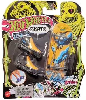 Hot Wheels Skate Neon Theme Finger-Skateboard & Foot Packs (HPG21)