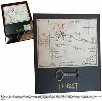 Noble Collection Der Hobbit Replik 1/1 Thorins Schlüssel und Karte zum Erebor