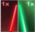 TE-Trend 2 x Laserschwert Lichtschwert Sound Licht Vibration 108 cm blau [Lichtschwert: rotgrün]