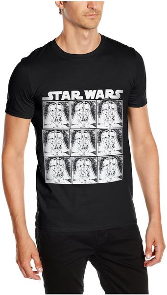 Rock Off T-Shirt Star Wars: Vader Repeat [schwarz, S]