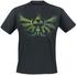 Bioworld Nintendo T-Shirt -2XL- Grünes Zelda Logo, schwarz