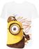 NBG MINIONS T-Shirt, Cro Minion - Stuart mit Keule (Caveman), weiss, Gr. XL