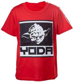 Bioworld Star Wars T-Shirt -86/92- Yoda, rot