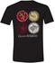 Trademark Products Ltd Game of Thrones - House Crests - Herren T-Shirt - Schwarz - Größe M