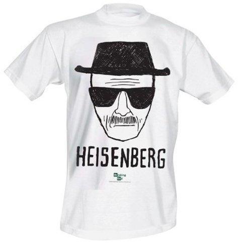 Trademark Products Ltd Breaking Bad - Heisenberg - Herren T-Shirt - Weiß - Größe L