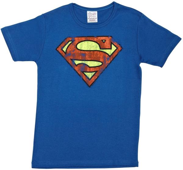 LOGOSHIRT T-Shirt Superman blau, Größe 140/152