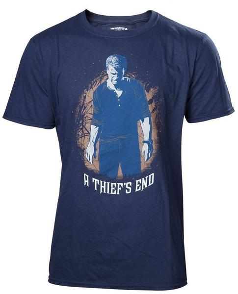 Bioworld Uncharted 4 T-Shirt -L- A Thiefs End, blau