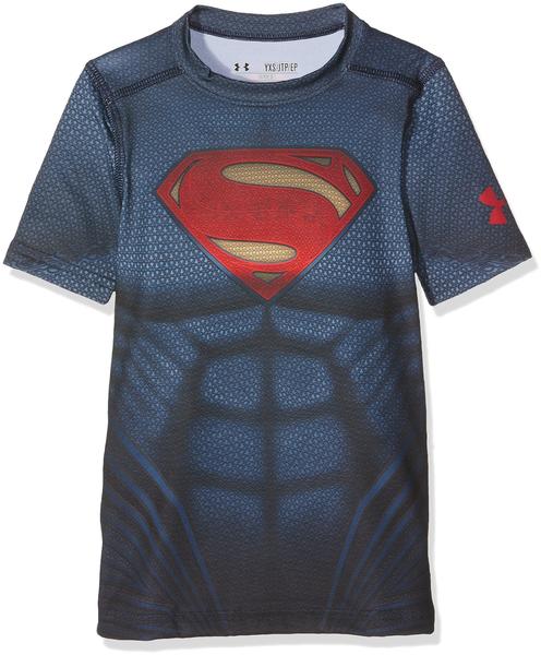 Under Armour Superman Trainingsshirt Suit midnight navy Kinder Gr. 140
