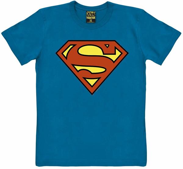 LOGOSHIRT SUPERMAN - LOGO blau, Größe L