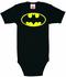 LOGOSHIRT Batman - Logo schwarz, Größe 86
