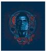 DC Comics Leinwanddruck Superman Profil, 40 x 40 cm, Polyester, Mehrfarbig