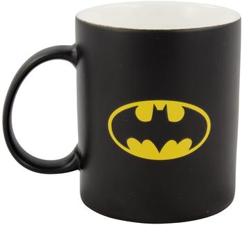Batman 0122050 Tasse „BAT Symbol“, Porzellan, matt schwarz, circa 300 ml,