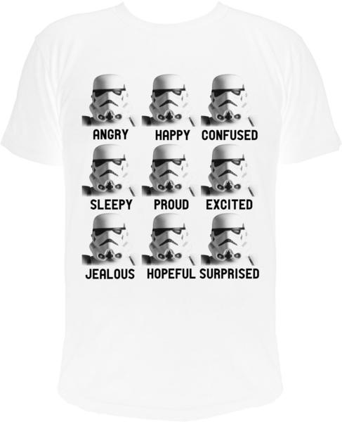 NBG Star Wars - Troopers Heads - T-Shirt - Weiß - Größe M