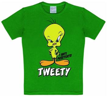 LOGOSHIRT T-Shirt Tweety - I Hate Pussycats Vogel grün, Größe 140/152