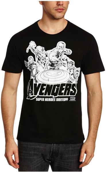 LOGOSHIRT T-Shirt Avengers schwarz, Größe XXL